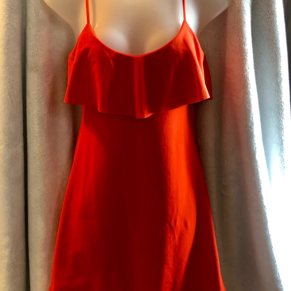 Susana Monaco orange mini dress